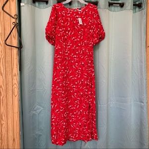 Brand new Old Navy Red floral dress size xl